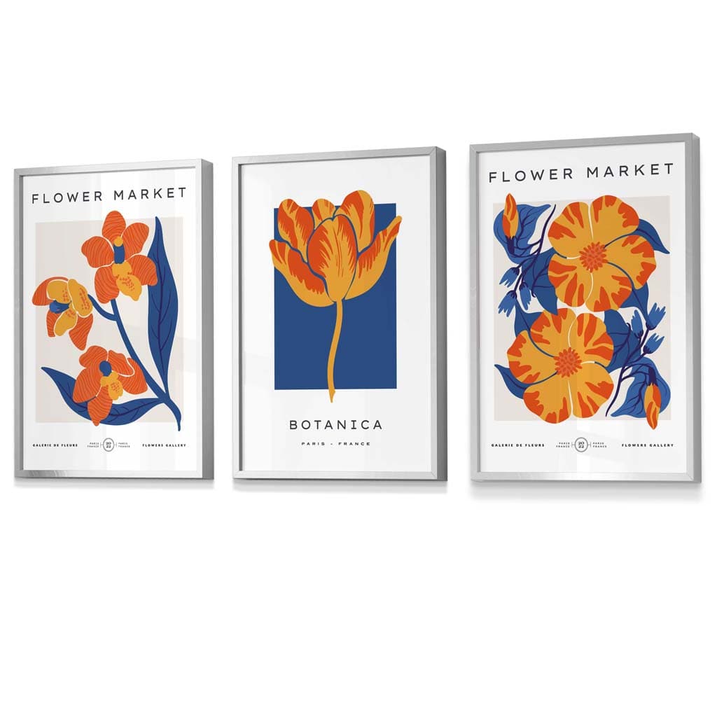 Set de 3 Postere Florale Vintage pentru Artă de Perete 4