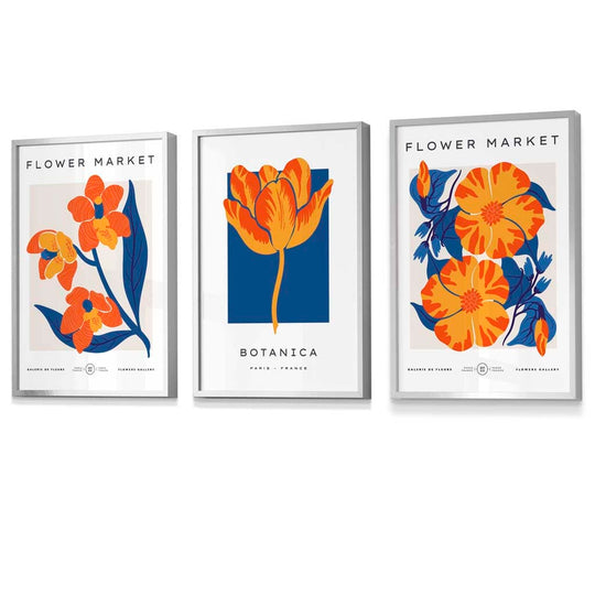 Set de 3 Postere Florale Vintage pentru Artă de Perete 4