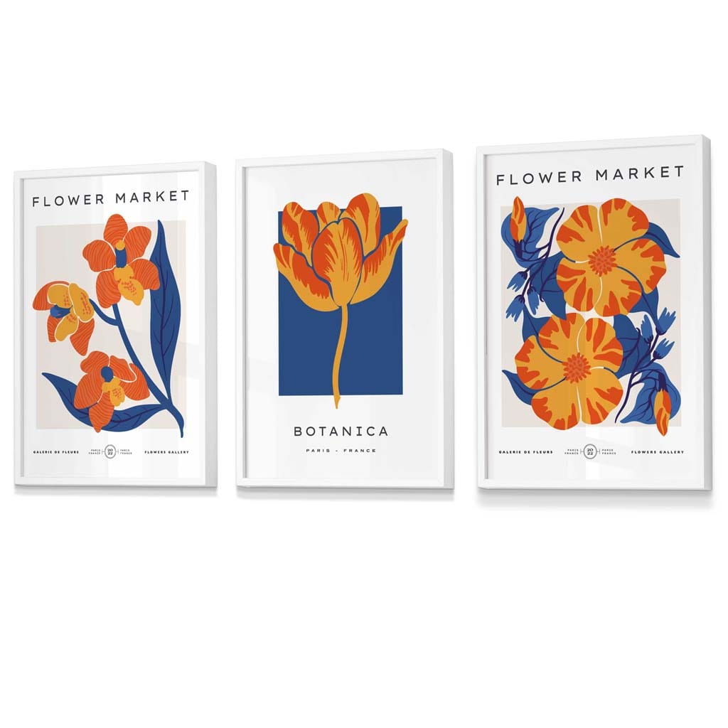 Set de 3 Postere Florale Vintage pentru Artă de Perete 5