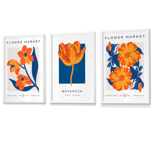 Set de 3 Postere Florale Vintage pentru Artă de Perete 5