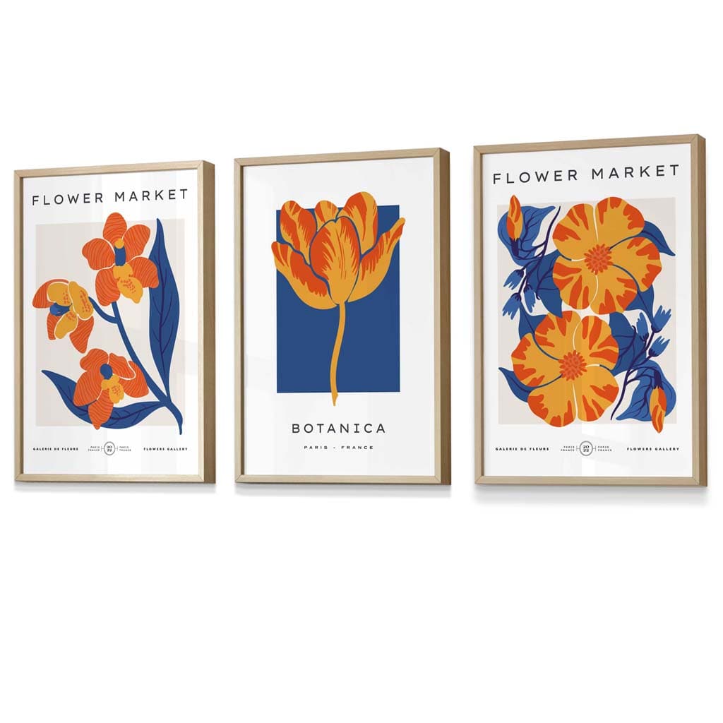 Set de 3 Postere Florale Vintage pentru Artă de Perete 6