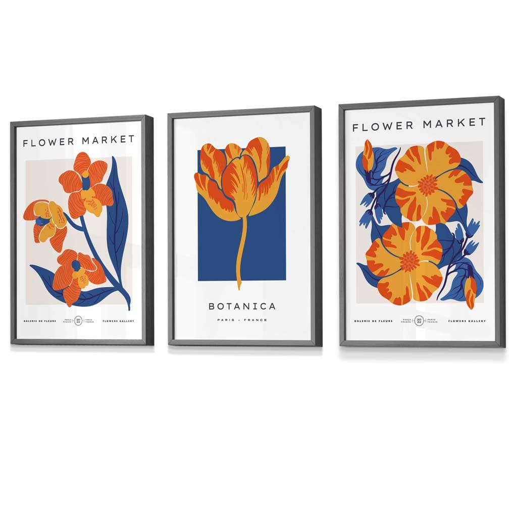 Set de 3 Postere Florale Vintage pentru Artă de Perete 7