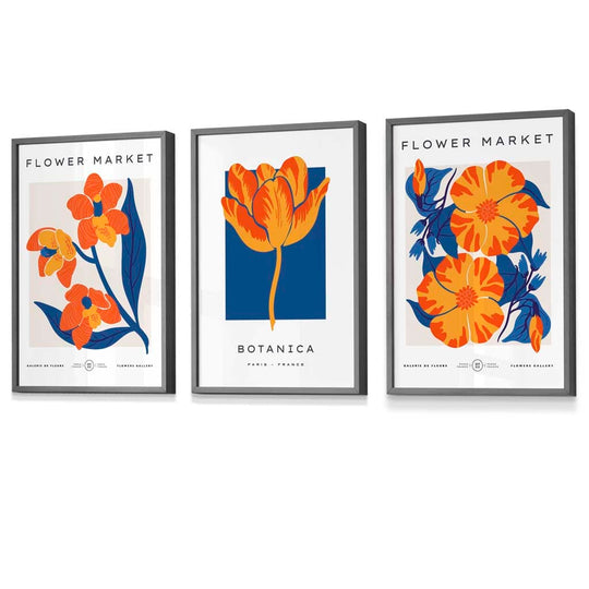 Set de 3 Postere Florale Vintage pentru Artă de Perete 7
