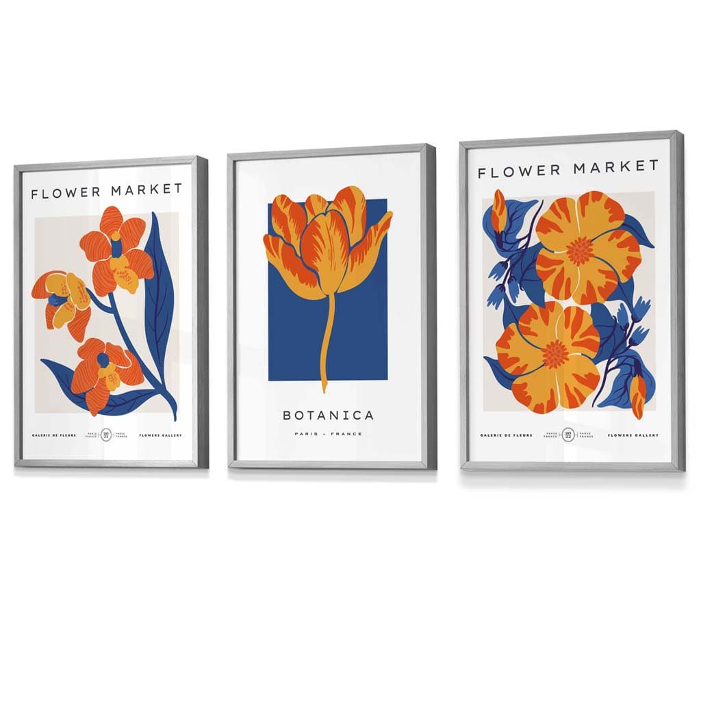 Set de 3 Postere Florale Vintage pentru Artă de Perete 8