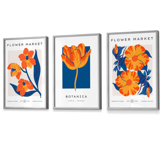 Set de 3 Postere Florale Vintage pentru Artă de Perete 8