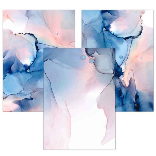 Set de 3 Postere de Artă Abstractă pentru Perete 0
