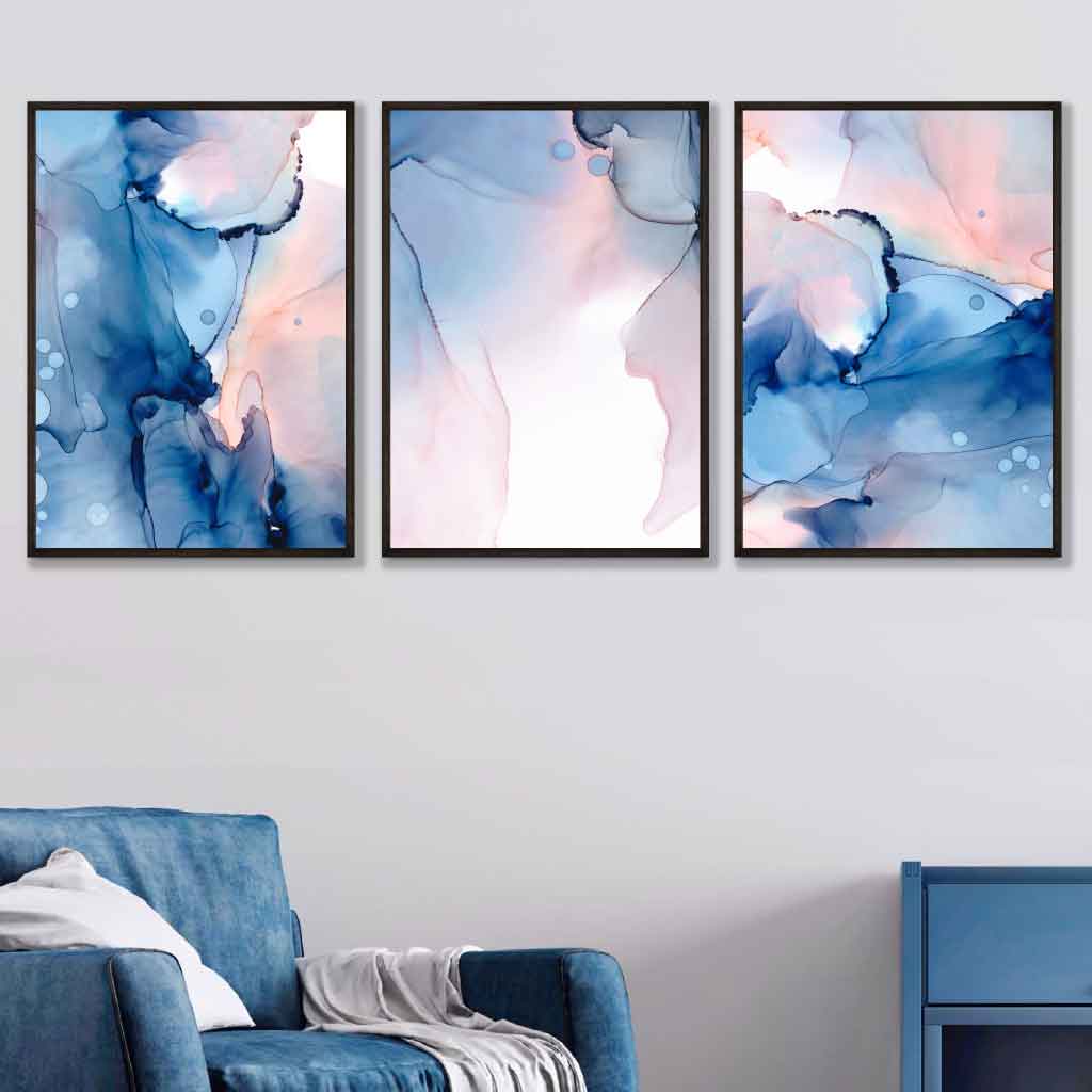 Set de 3 Postere de Artă Abstractă pentru Perete 1