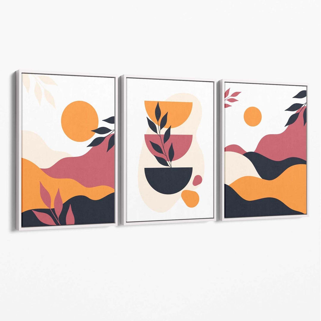 Set de 3 Printuri Canvas Boho Vibrante pentru Decor Interior 2