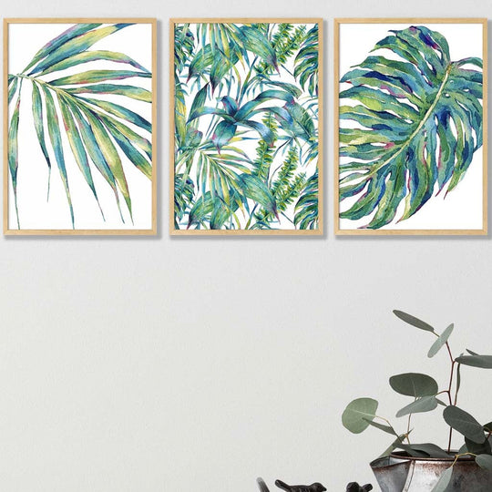 Set de 3 Printuri de Artă Acuarelă Modern pentru Decor Interior 1
