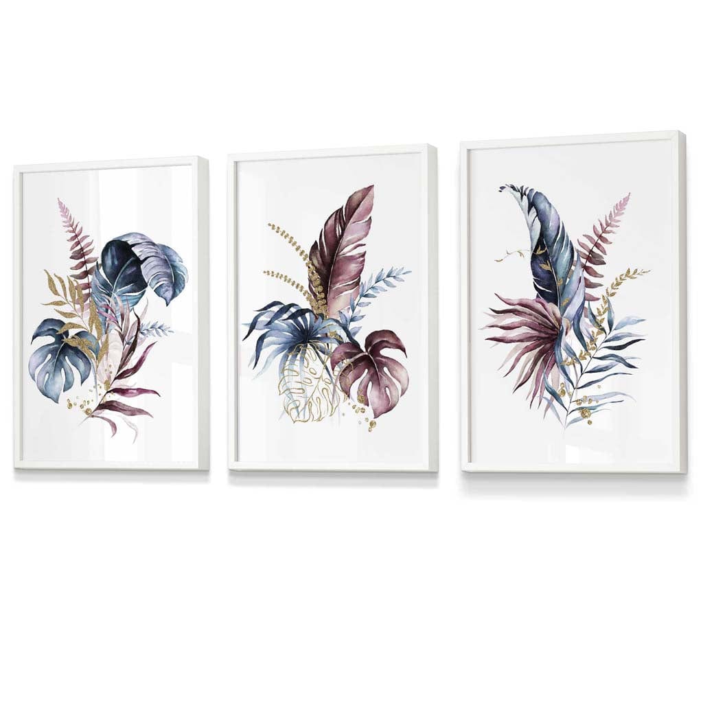 Set de Artă Florală cu 3 Imprimeuri pentru Perete 3