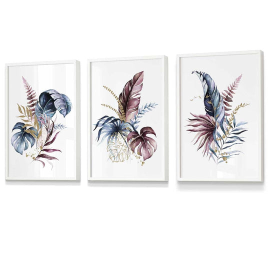 Set de Artă Florală cu 3 Imprimeuri pentru Perete 3