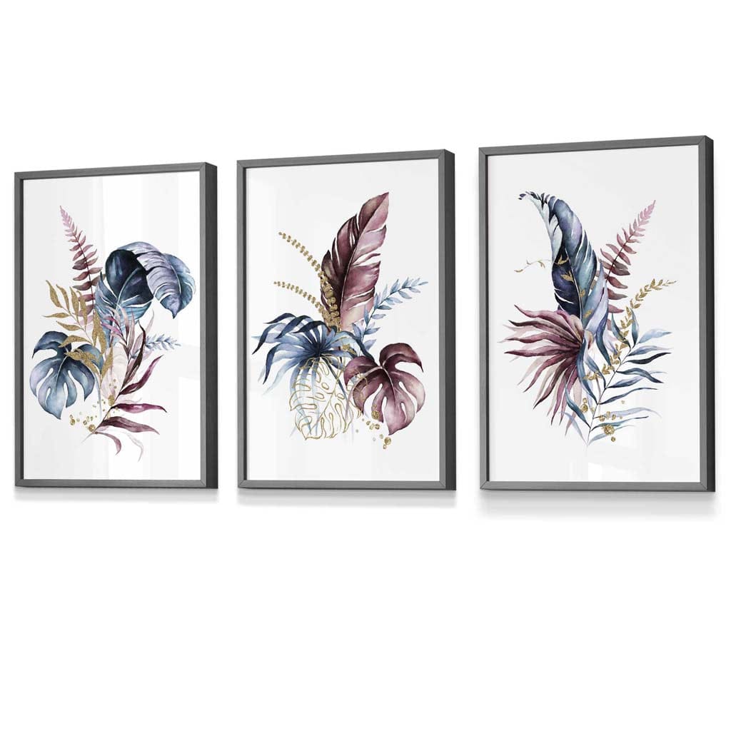 Set de Artă Florală cu 3 Imprimeuri pentru Perete 4