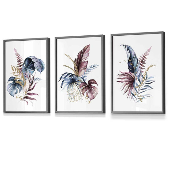 Set de Artă Florală cu 3 Imprimeuri pentru Perete 4