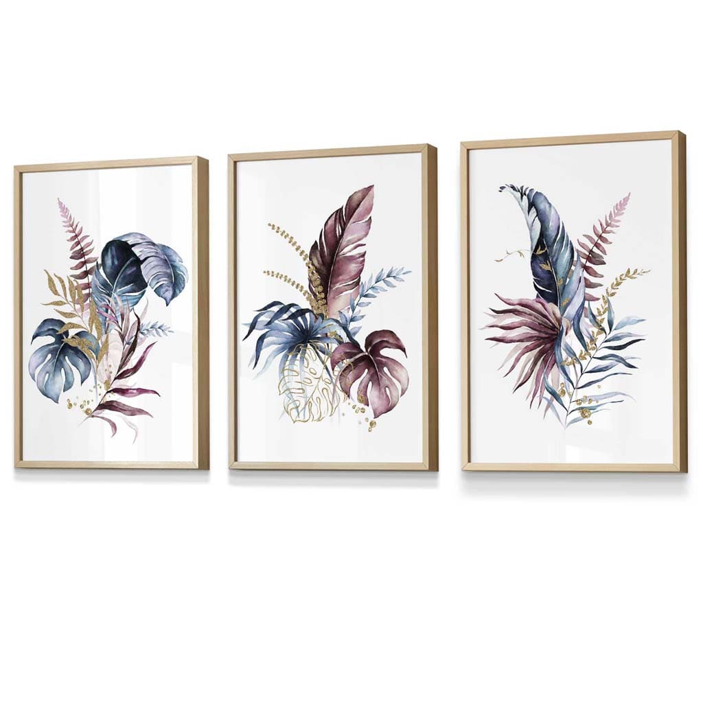 Set de Artă Florală cu 3 Imprimeuri pentru Perete 6