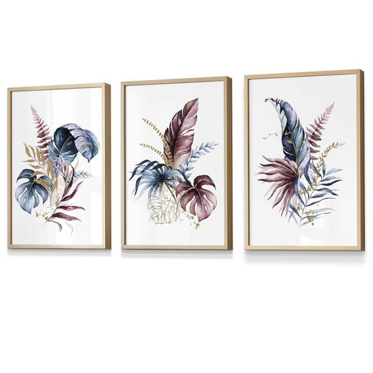 Set de Artă Florală cu 3 Imprimeuri pentru Perete 6