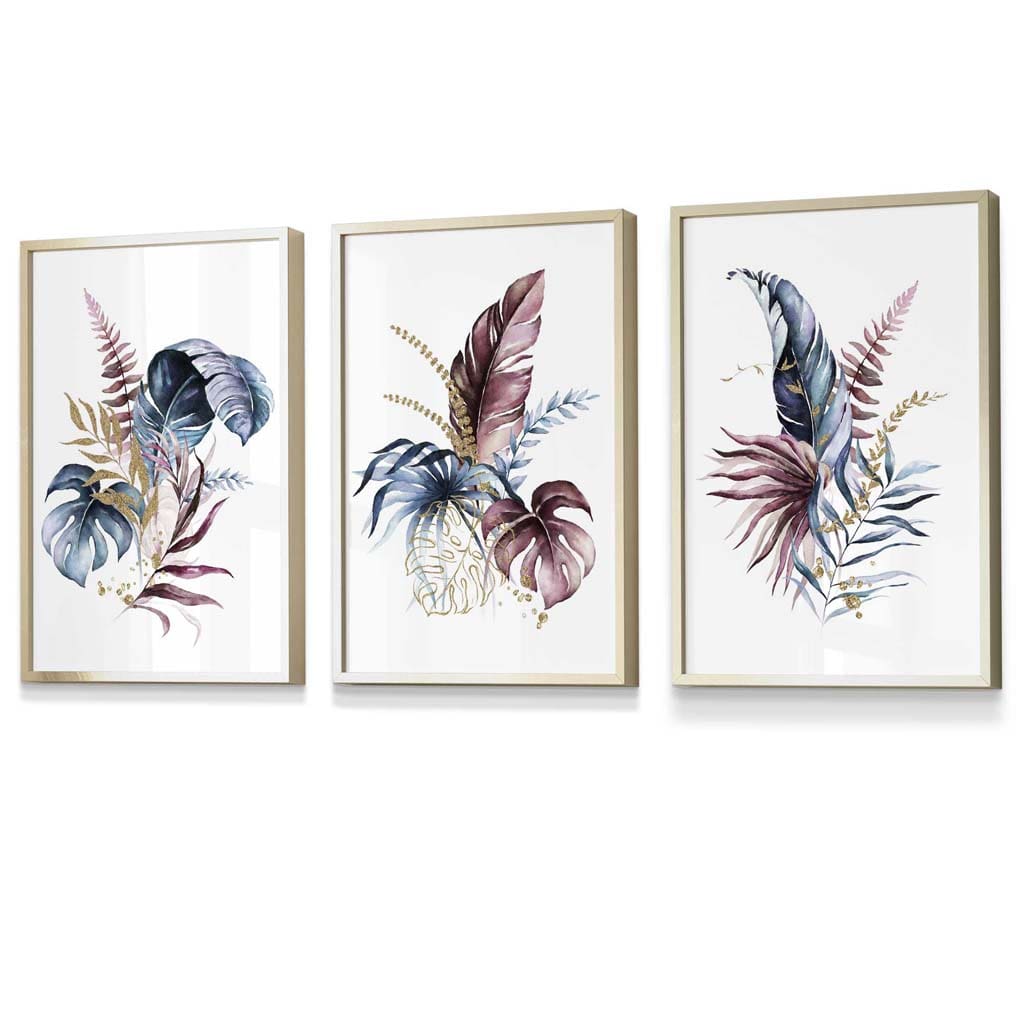 Set de Artă Florală cu 3 Imprimeuri pentru Perete 8