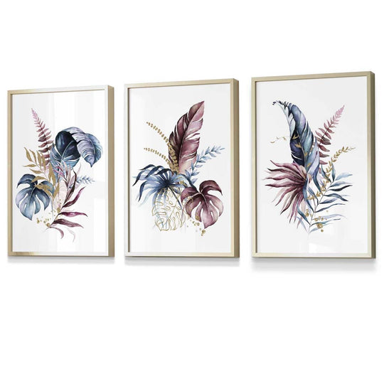 Set de Artă Florală cu 3 Imprimeuri pentru Perete 8