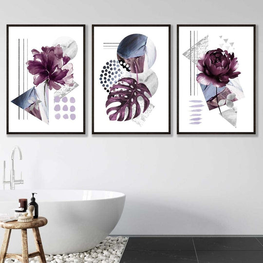 Set de Artă de Perete Floral pentru Decor Modern 5