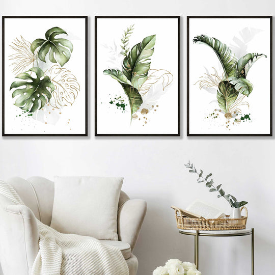 Set de Artă de Perete cu Flori Botanice pentru Decor Interior 0