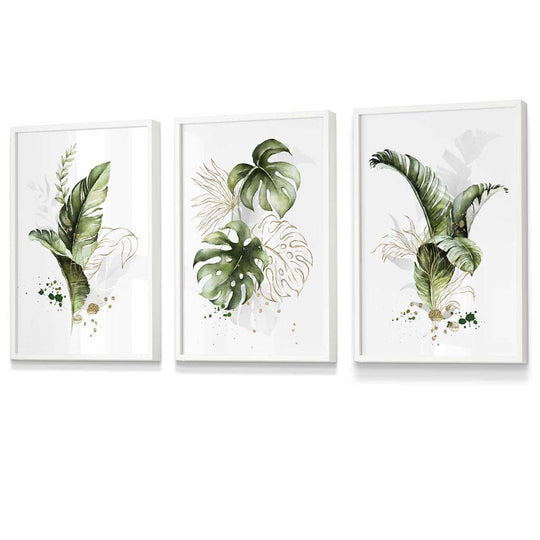 Set de Artă de Perete cu Flori Botanice pentru Decor Interior 4