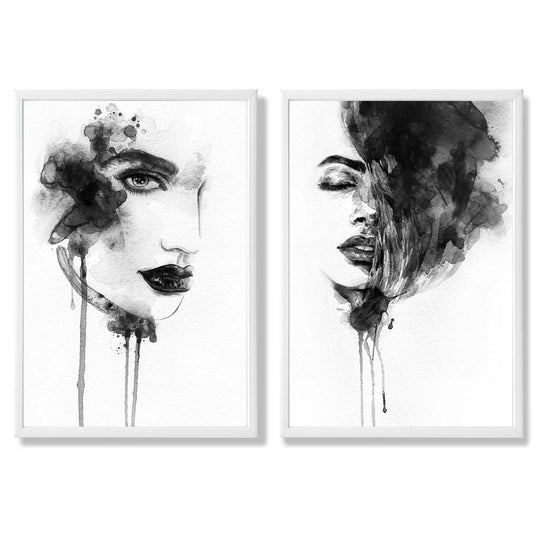 Set de Imprimeuri Artistice Alb-Negru pentru Decor 3