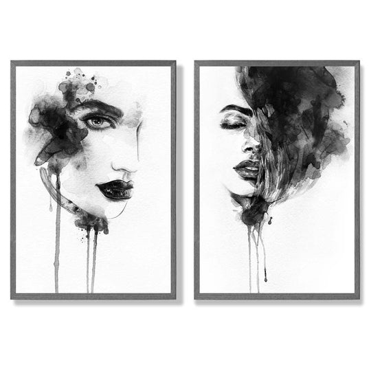Set de Imprimeuri Artistice Alb-Negru pentru Decor 4