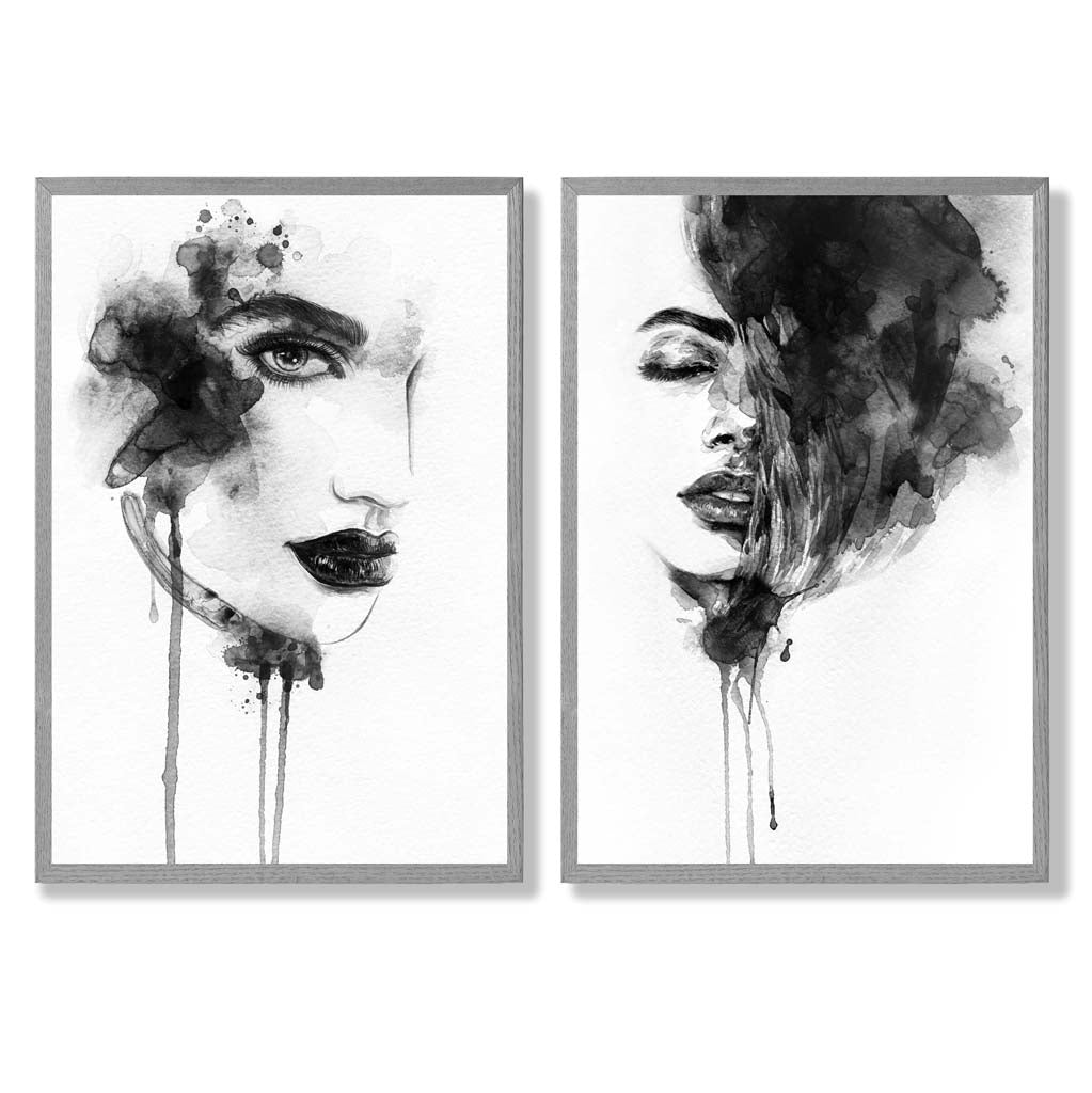 Set de Imprimeuri Artistice Alb-Negru pentru Decor 5