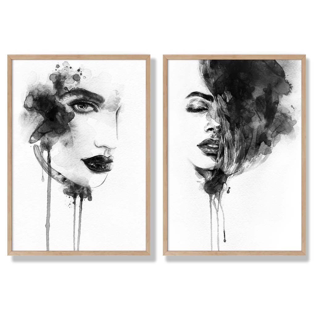 Set de Imprimeuri Artistice Alb-Negru pentru Decor 6