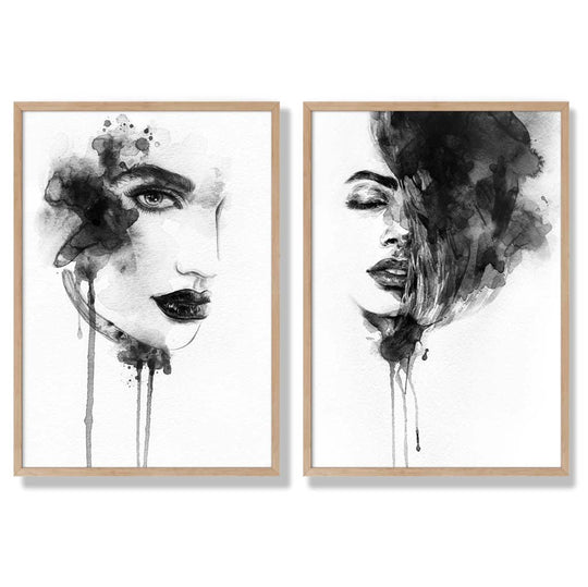Set de Imprimeuri Artistice Alb-Negru pentru Decor 6