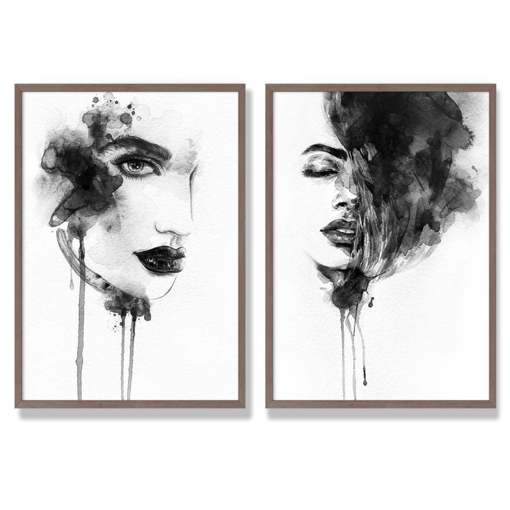Set de Imprimeuri Artistice Alb-Negru pentru Decor 7