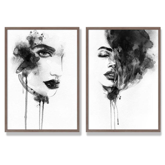 Set de Imprimeuri Artistice Alb-Negru pentru Decor 7