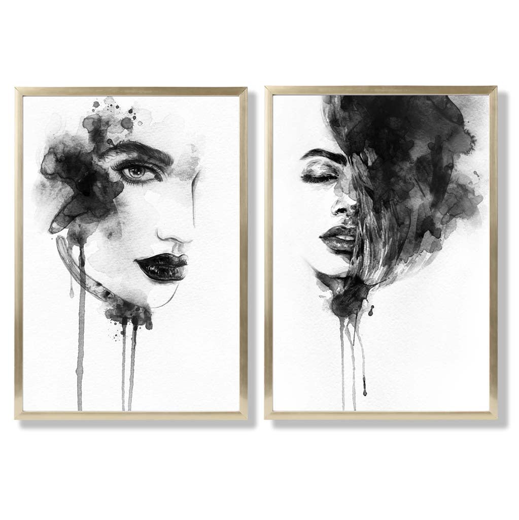 Set de Imprimeuri Artistice Alb-Negru pentru Decor 8