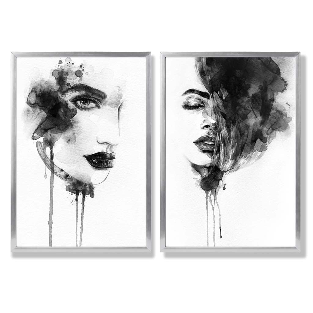 Set de Imprimeuri Artistice Alb-Negru pentru Decor 9