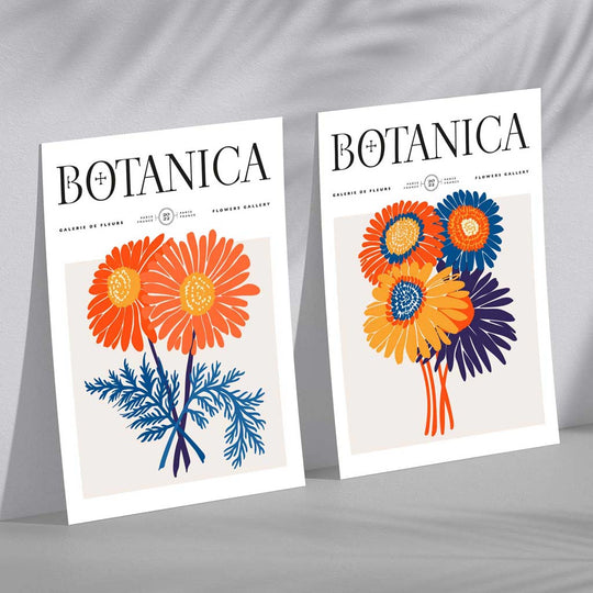 Set de Imprimeuri Artistice cu Flori de Vară pentru Decor 0