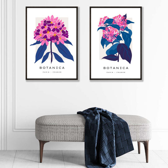 Set de Imprimeuri Artistice cu Flori pentru Decor Interior 1