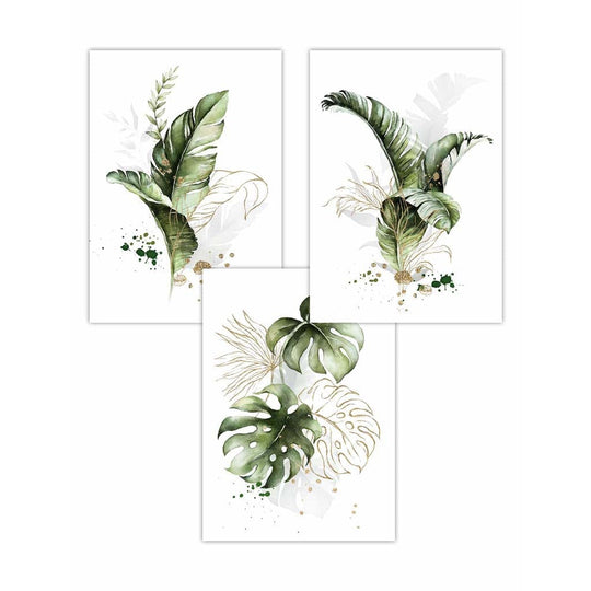 Set de Imprimeuri Botanice cu Design Floral pentru Decor Interior 0