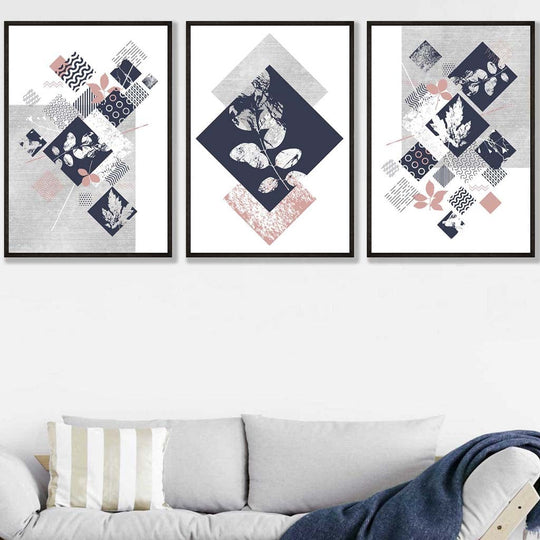 Set de Imprimeuri Florale și Geometrice pentru Decorare Interioară 5