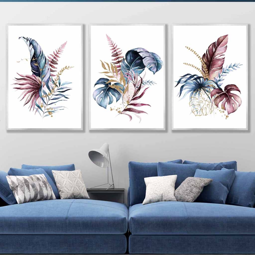 Set de Postere Botanice cu Imprimeuri Florale pentru Decorare 1