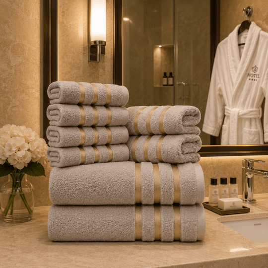 Set de Prosoape Baie Premium 8 Piese, Design Modern și Absorbție Excelentă 3