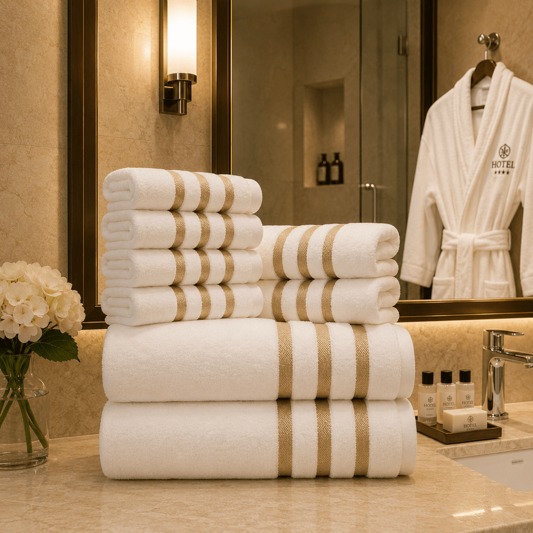 Set de Prosoape Baie Premium 8 Piese, Design Modern și Absorbție Excelentă 4