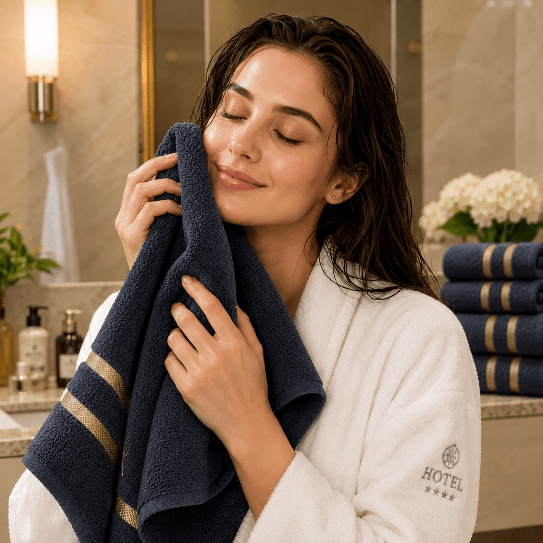Set de Prosoape Baie Premium 8 Piese, Design Modern și Absorbție Excelentă 6