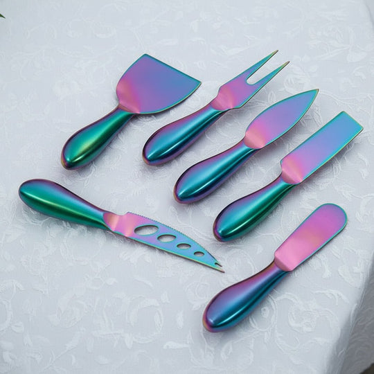 Set de cuțite pentru brânză din oțel inoxidabil 2