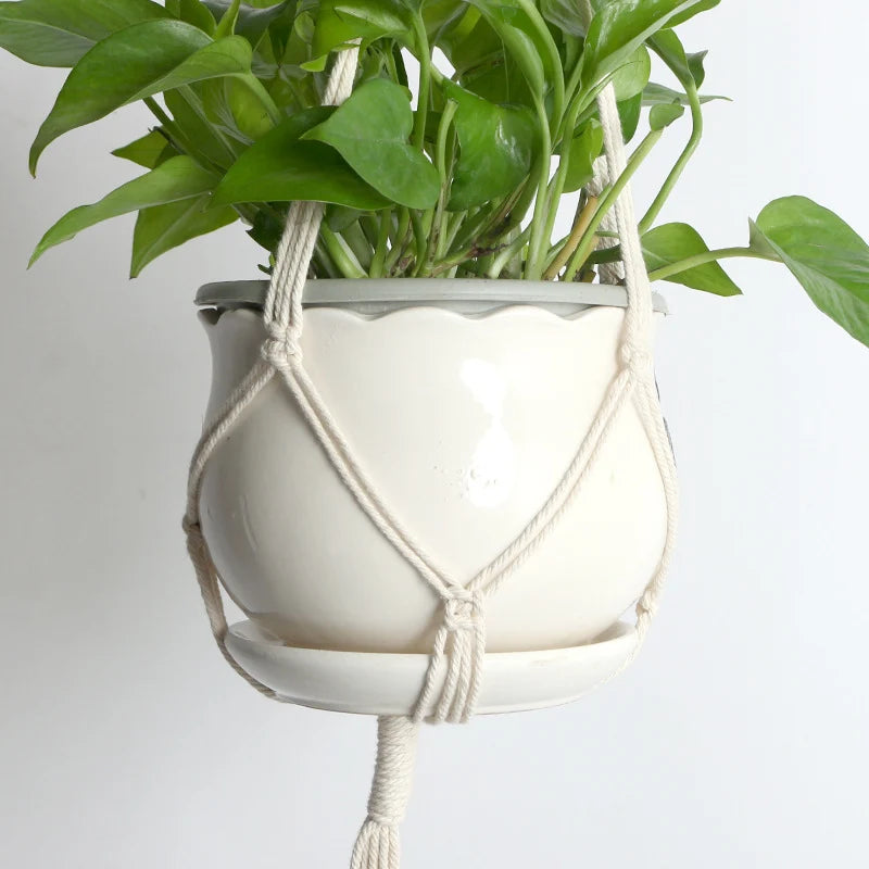Set de cuiere pentru plante macramé pentru decor interior 1