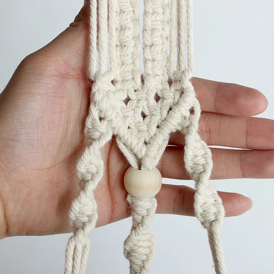 Set de cuiere pentru plante macramé pentru decor interior 2