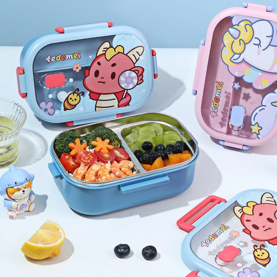 Set de cutii de prânz cu design creativ pentru copii și adulți 1