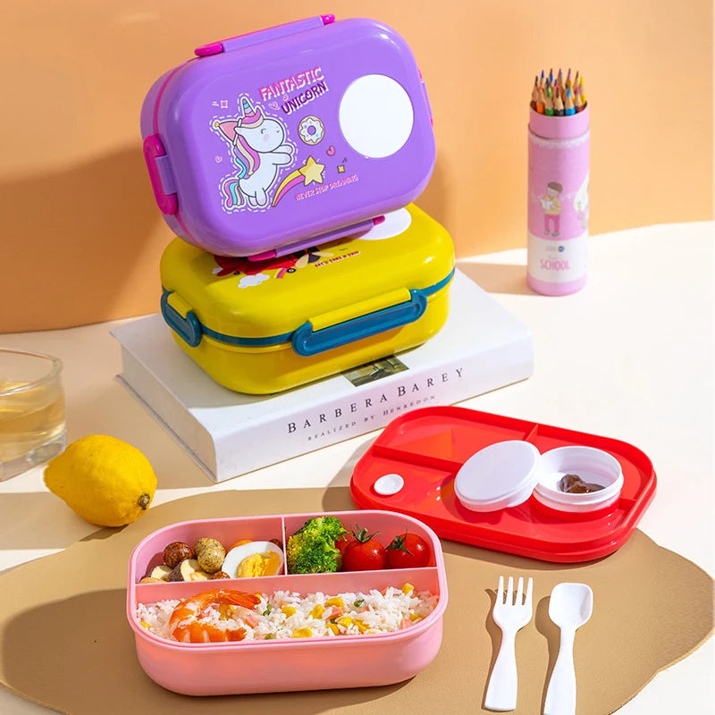 Set de cutii de prânz cu tematică de desene animate pentru copii și adulți 2