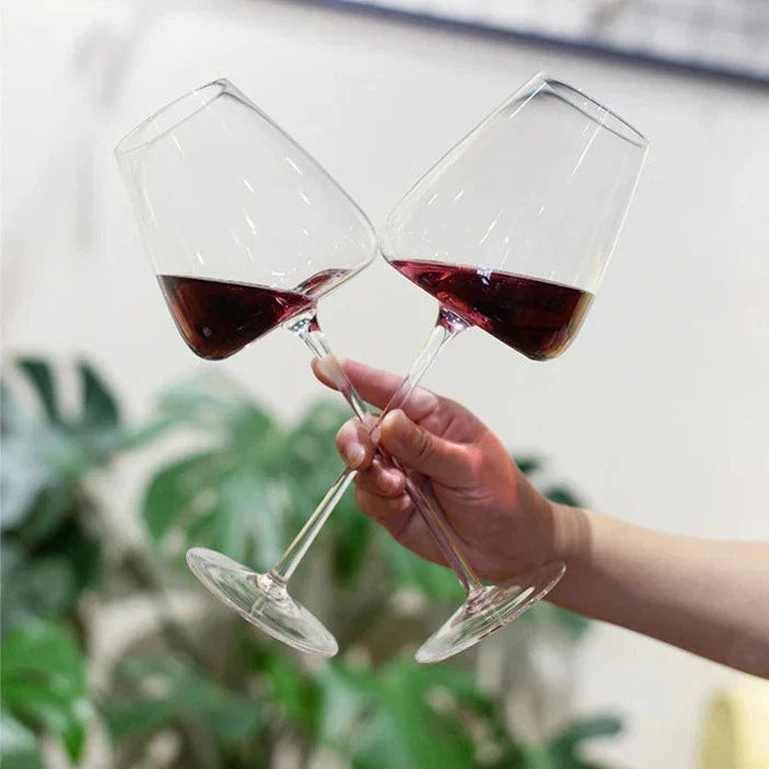 Set de pahare de vin și șampanie lucrate manual, cu design rafinat 7