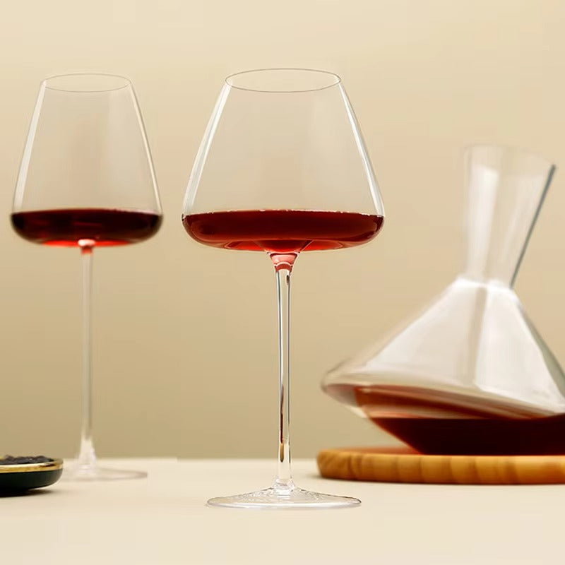 Set de pahare de vin și șampanie lucrate manual, cu design rafinat 8