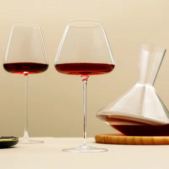 Set de pahare de vin și șampanie lucrate manual, cu design rafinat 8