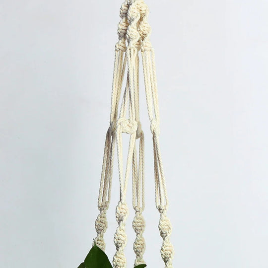 Set jardiniere suspendate macrame pentru decor interior și exterior 2